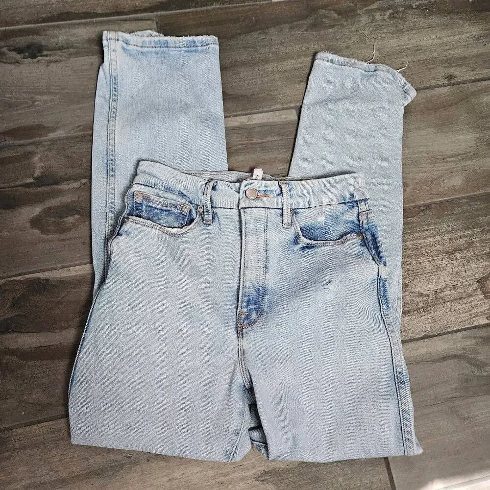 Good American Good Curve Straight Jeans